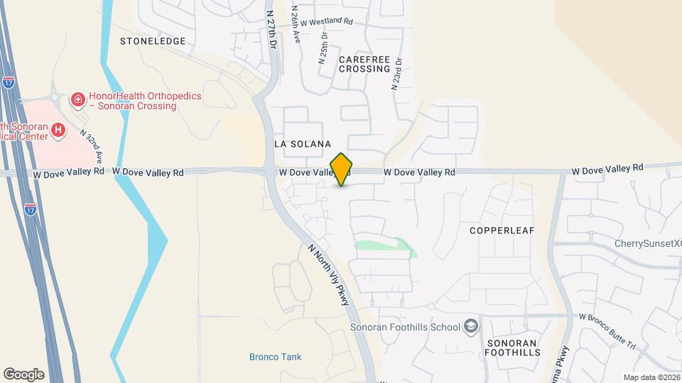 2433 W Horsetail Trail Map and Location Details