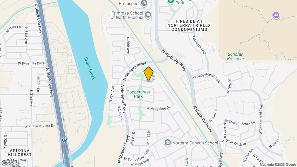 2327 W Running Deer Trl Map and Location Details