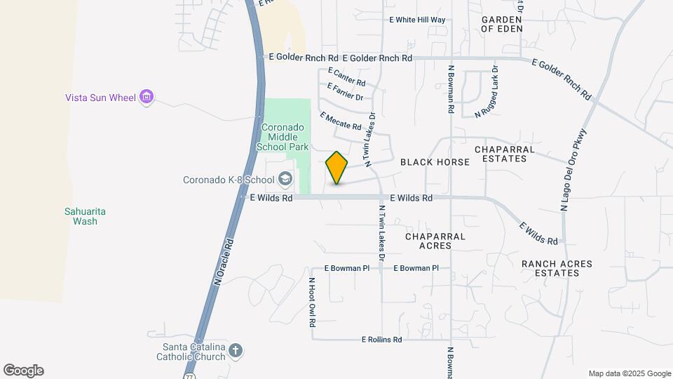 3568 E Northern Dancer Rd Map and Location Details