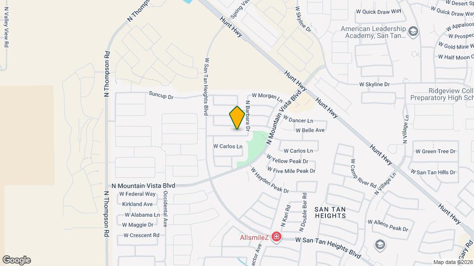 3688 W Santa Cruz Ave Map and Location Details