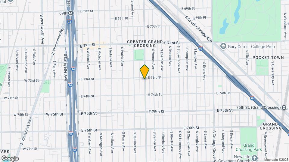 7312 S King Dr Mapa y Detalles de la Ubicación