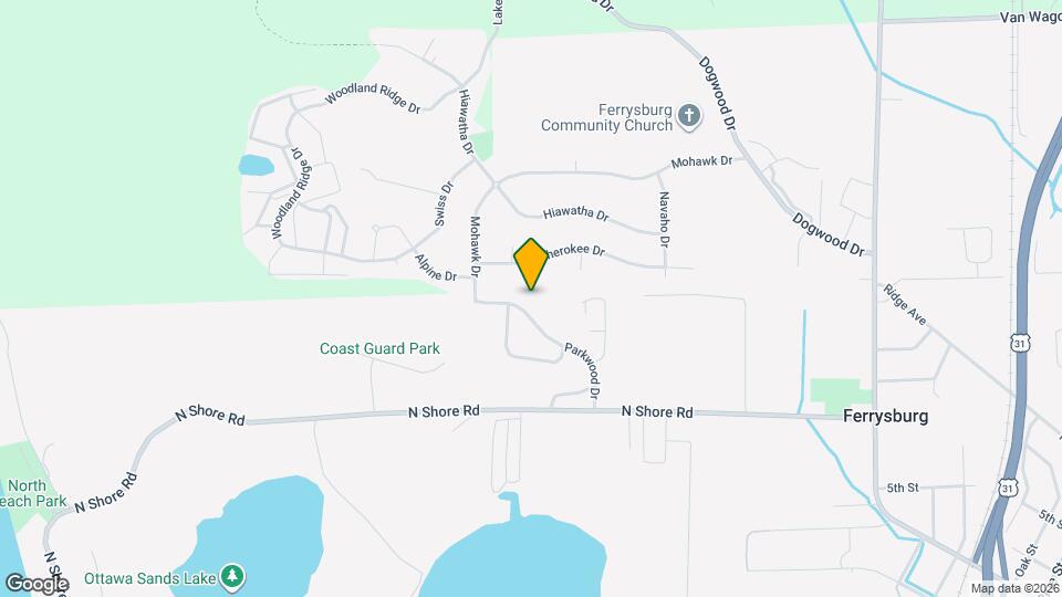 17554 Parkwood Dr Map and Location Details