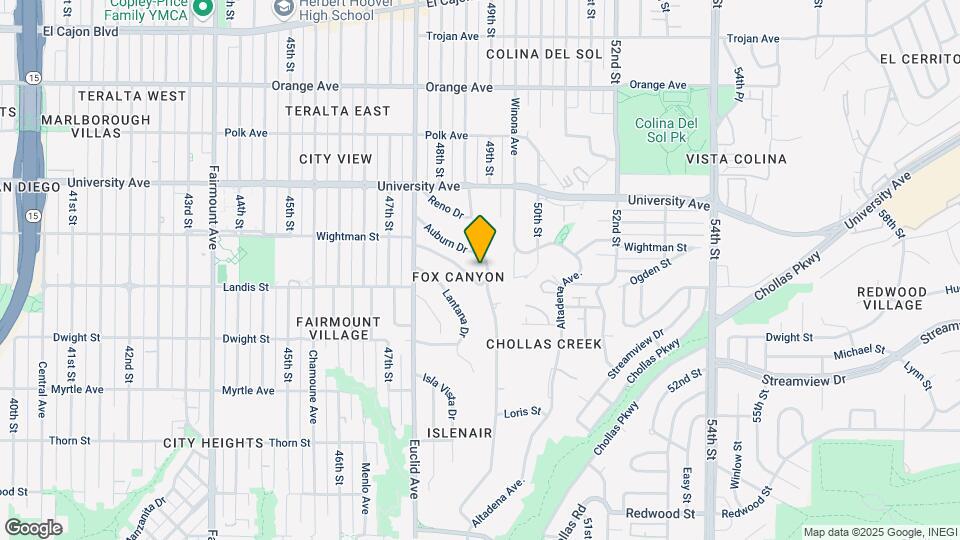 4921-4927 Auburn Dr Mapa y Detalles de la Ubicación