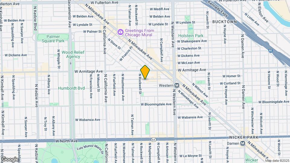 2545 W Homer St, Unit 2 Map and Location Details