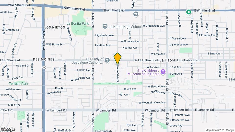 211 S Monte Vista St Map and Location Details