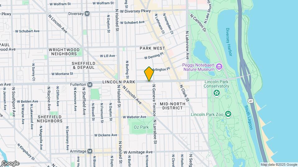 617 W Fullerton Pkwy Map and Location Details