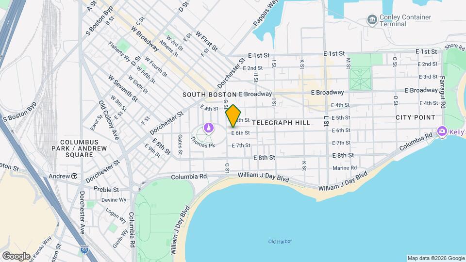 420 E 6th St Map and Location Details