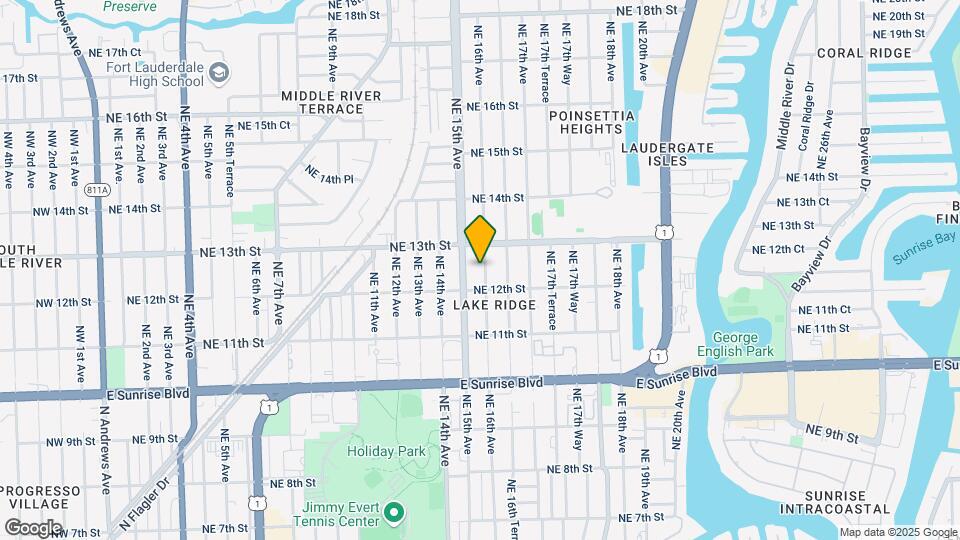 1223 NE 16th Ave Map and Location Details