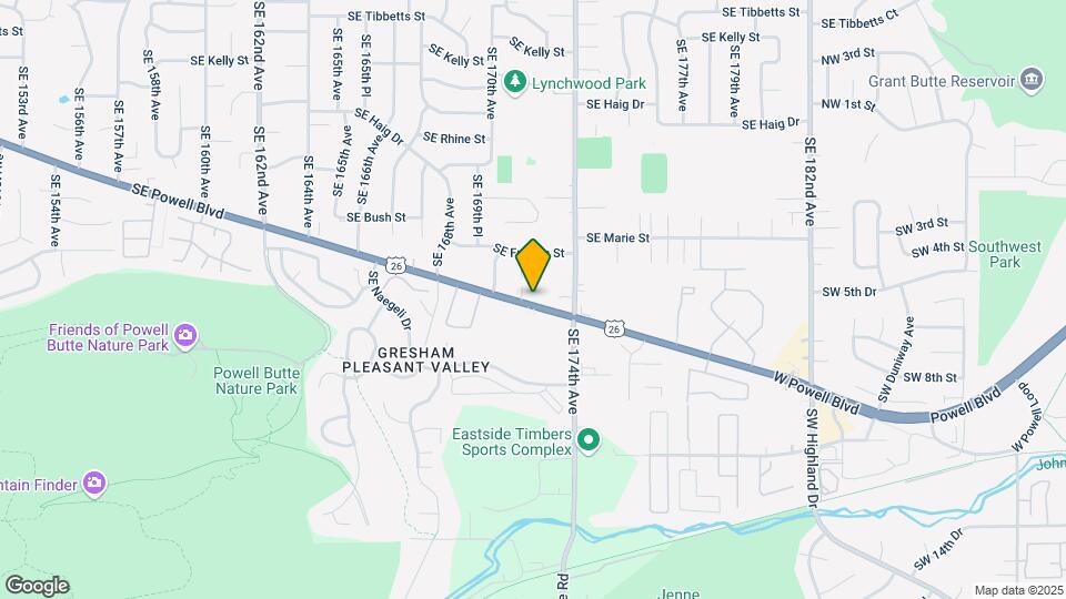 17119 SE Powell Blvd Map and Location Details