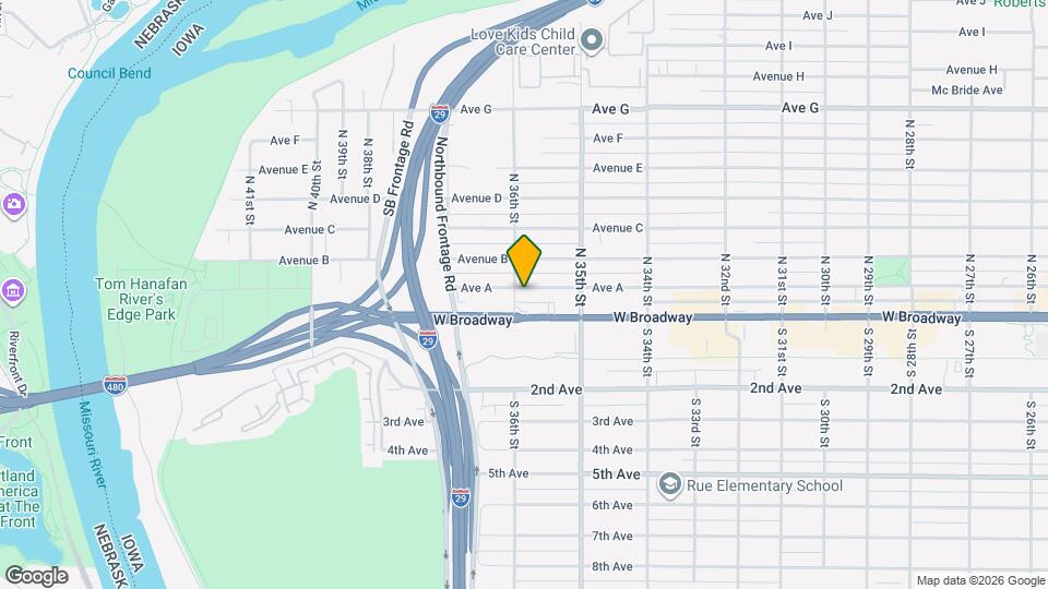 3547 Avenue A Map and Location Details