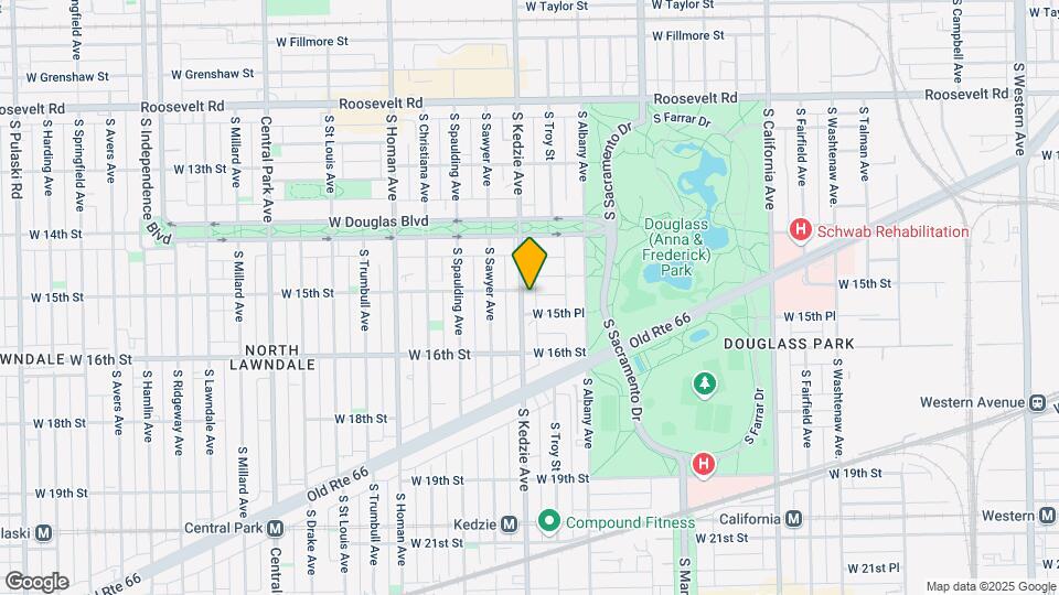 1519-1521 S Kedzie Ave Mapa y Detalles de la Ubicación