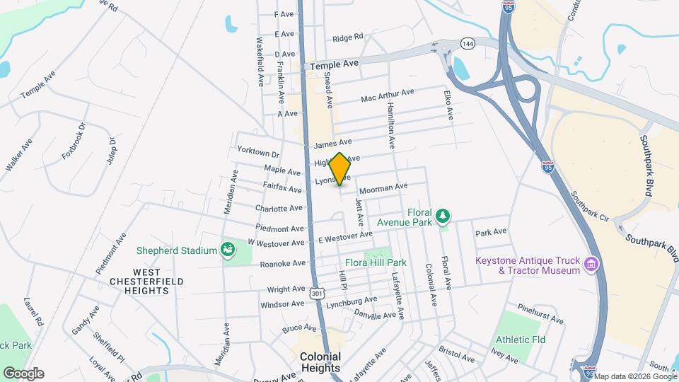 108 Oak Ave Mapa y Detalles de la Ubicación
