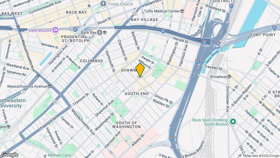 306 Shawmut Ave, Unit 1 Map and Location Details