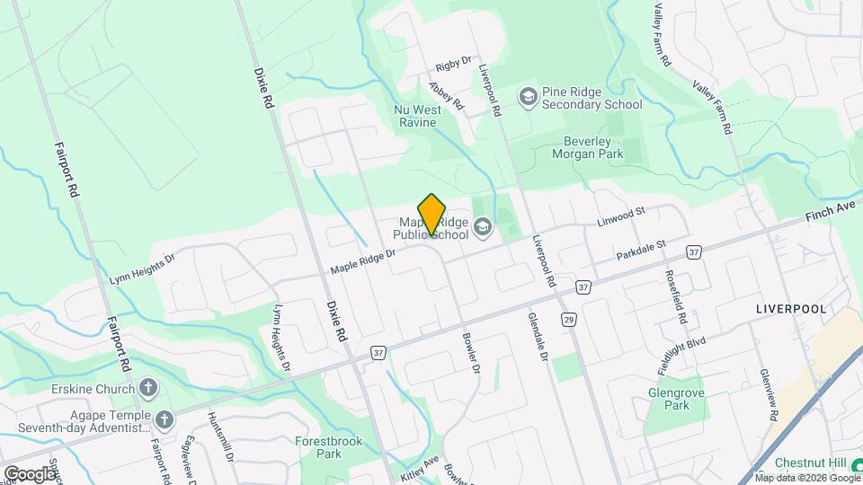 1241 Maple Ridge Dr Map and Location Details
