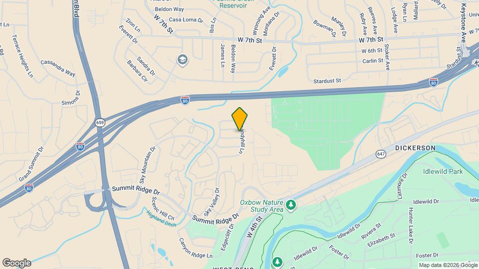 4437 Highplains Dr Map and Location Details