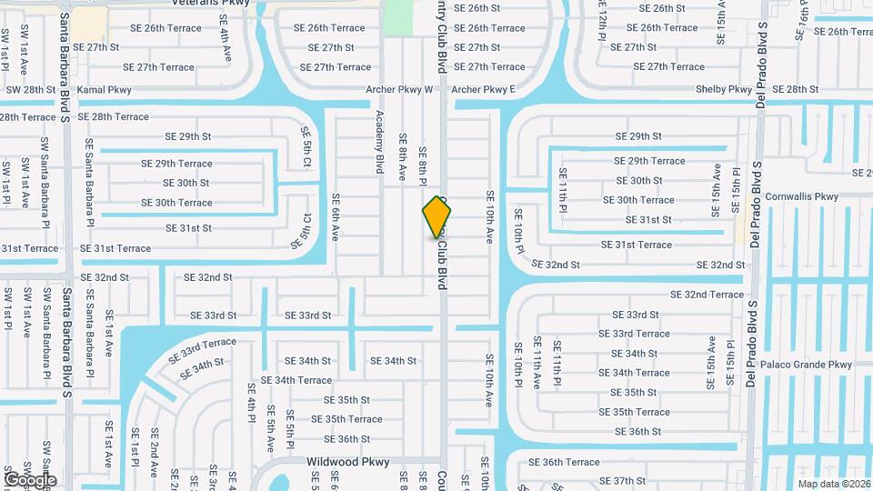 3122 Country Club Blvd Map and Location Details