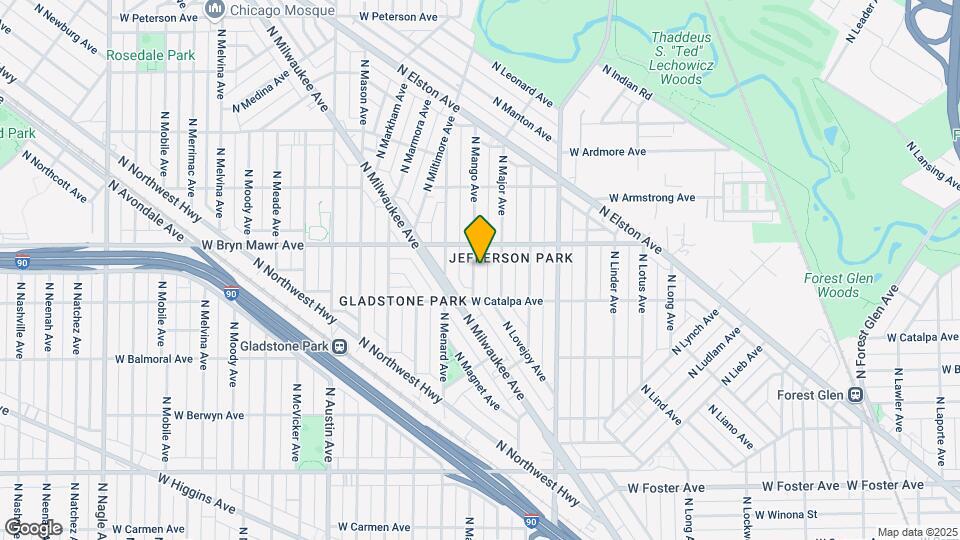5533 N Mango Ave Map and Location Details