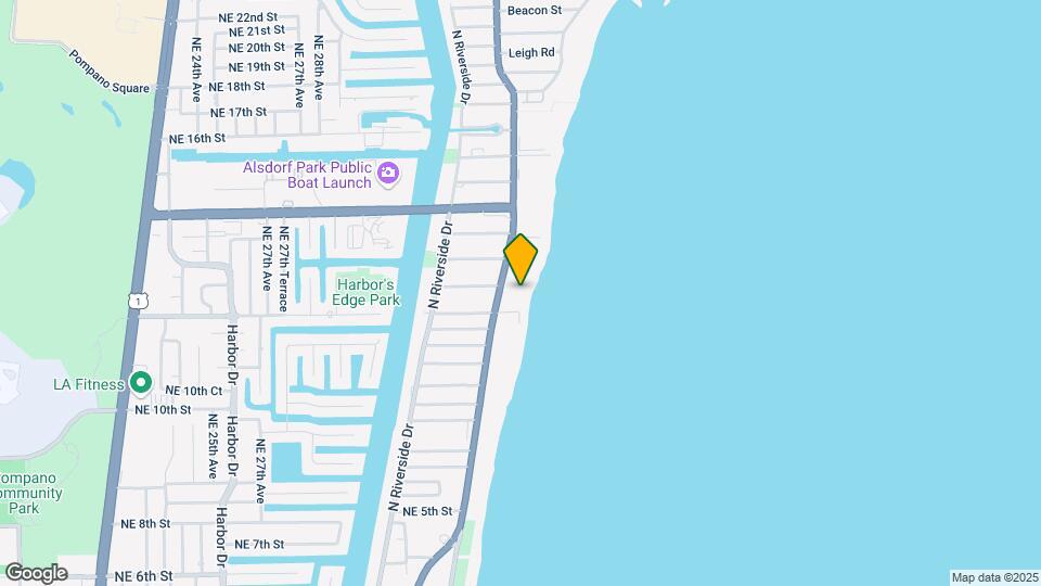 1012 N Ocean Blvd, Unit #1204 Map and Location Details