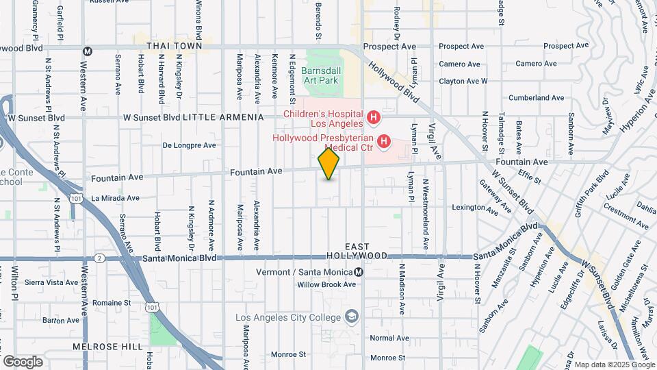 1245 N New Hampshire Ave Map and Location Details