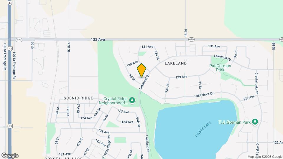 9442 Lakeland Dr Map and Location Details