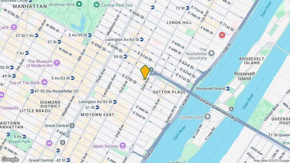 1099 Second Ave Map and Location Details
