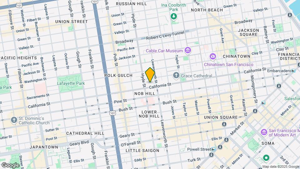 1350 California St Map and Location Details