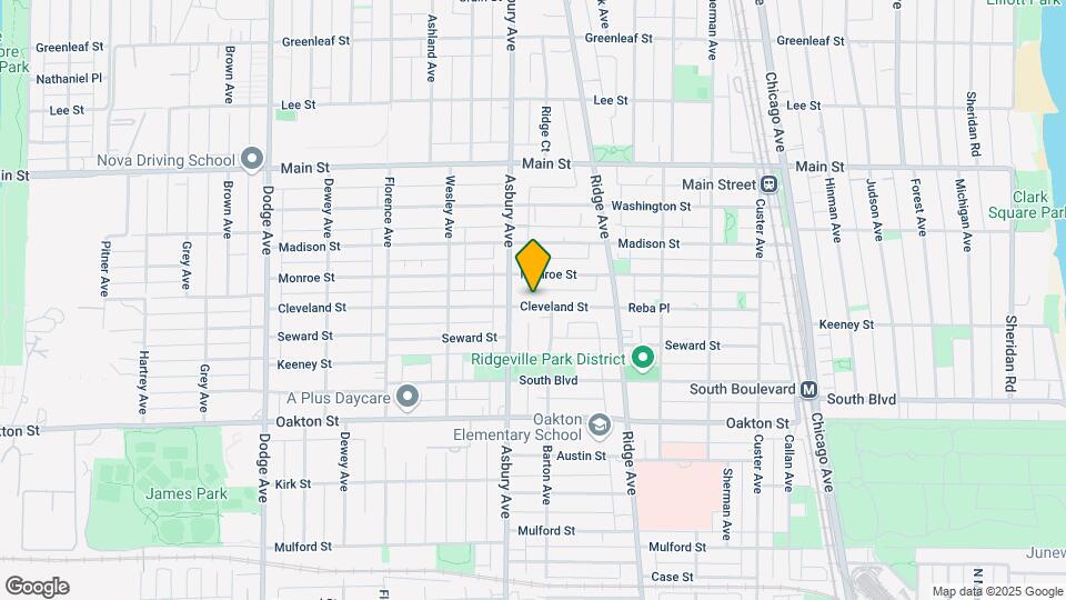 1211 Cleveland St Map and Location Details