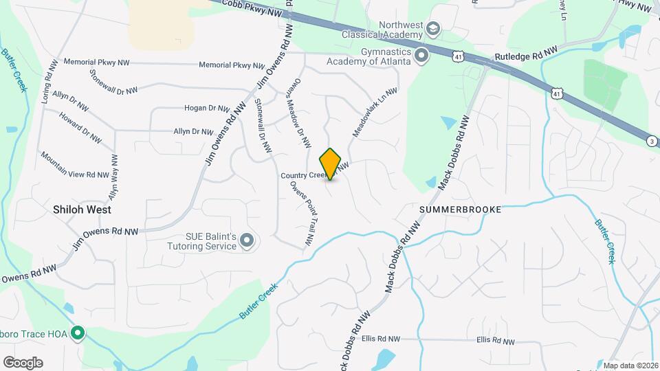 3406 Owens Pass NW Map and Location Details