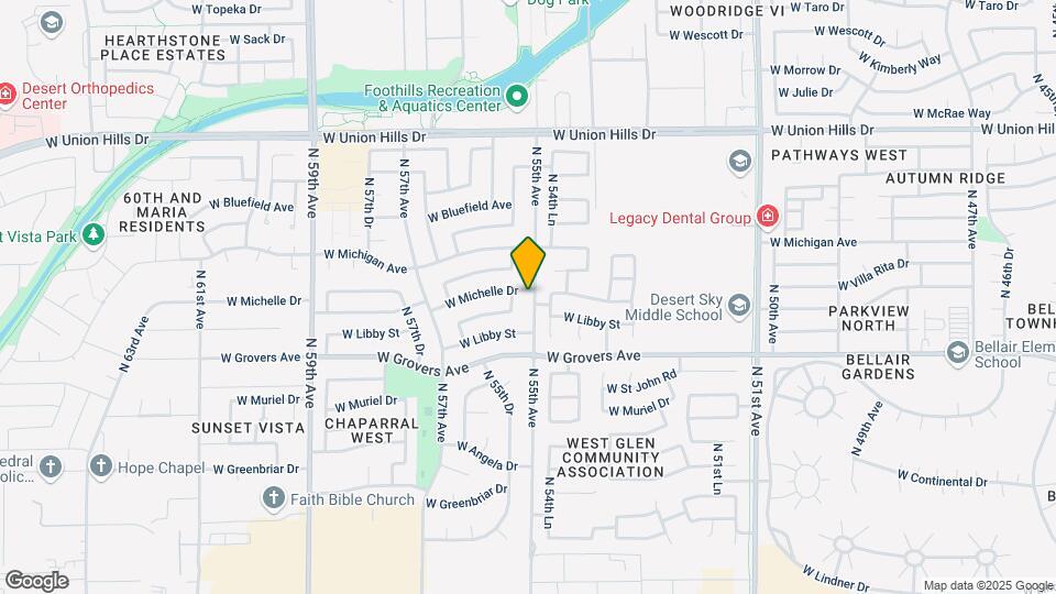 17844 N 55th Ave Map and Location Details