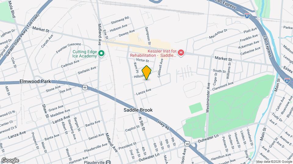 130 N 7th St Map and Location Details