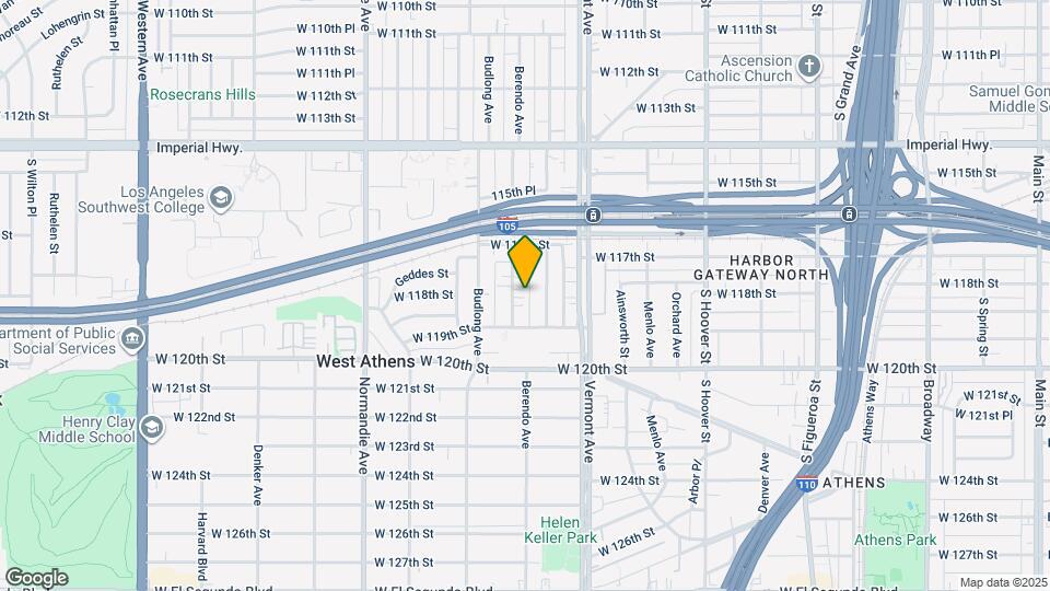 11812 Berendo Ave Map and Location Details