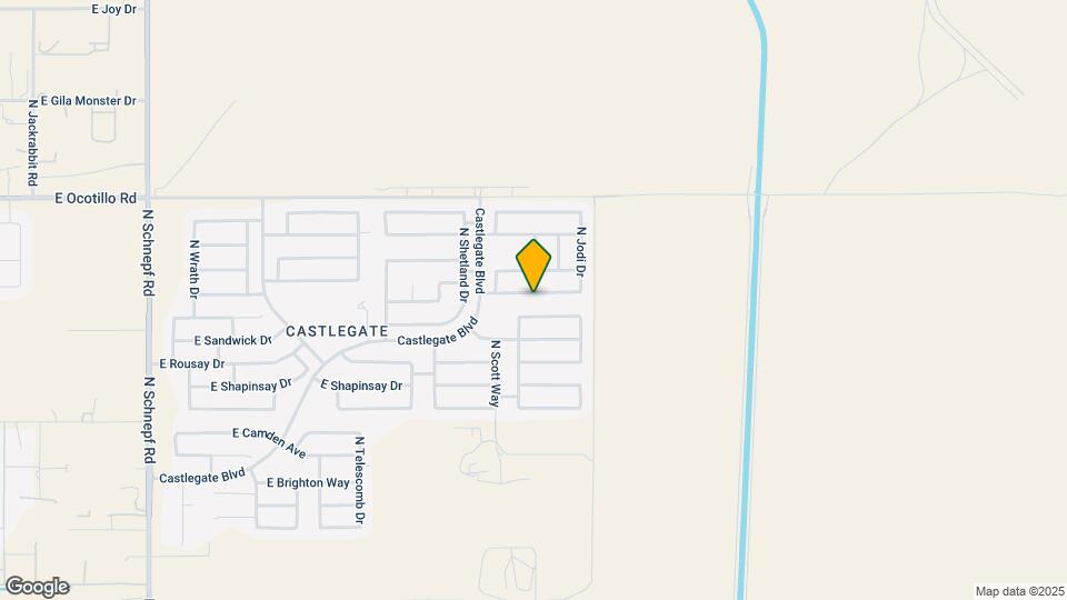 4821 E Meadow Mist Ln Mapa y Detalles de la Ubicación