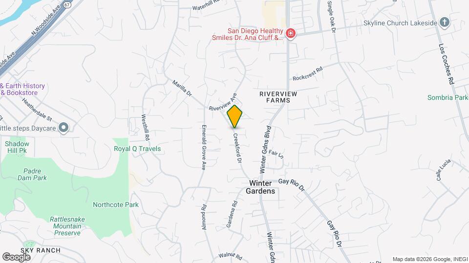 9109 Creekford Dr Map and Location Details