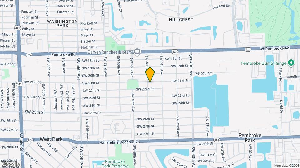 4530 SW 21st St Map and Location Details