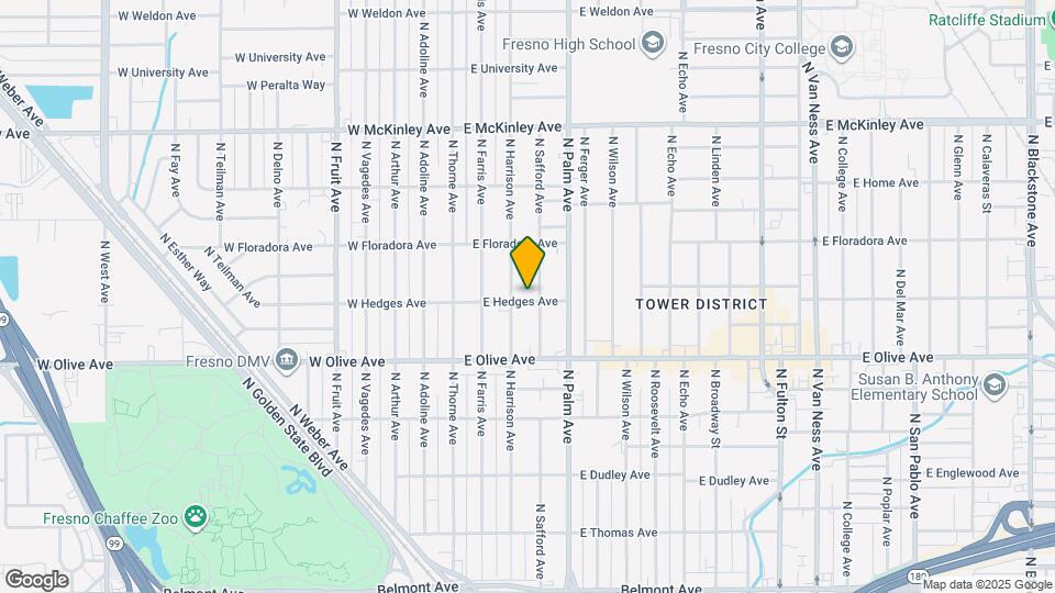 141 E Hedges Ave Mapa y Detalles de la Ubicación