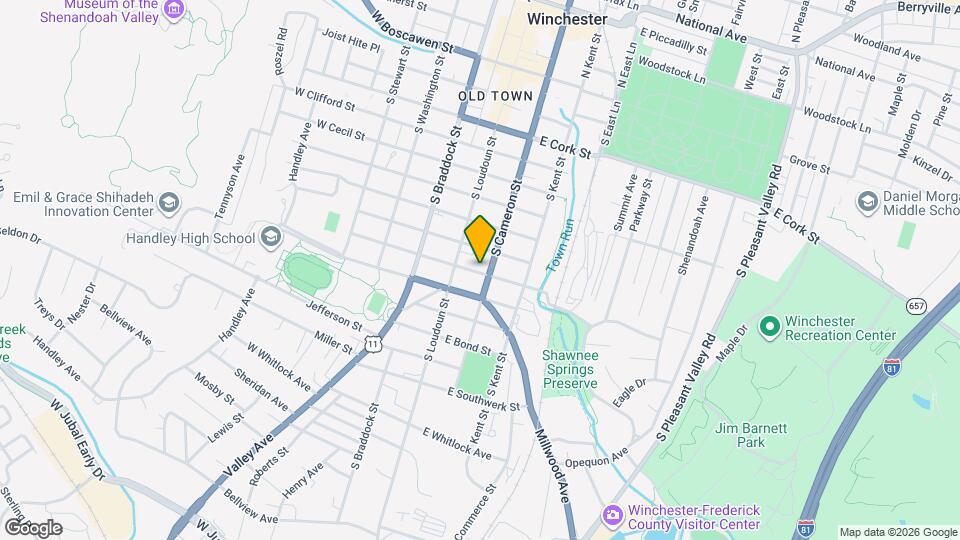 28 E Pall Mall St Map and Location Details