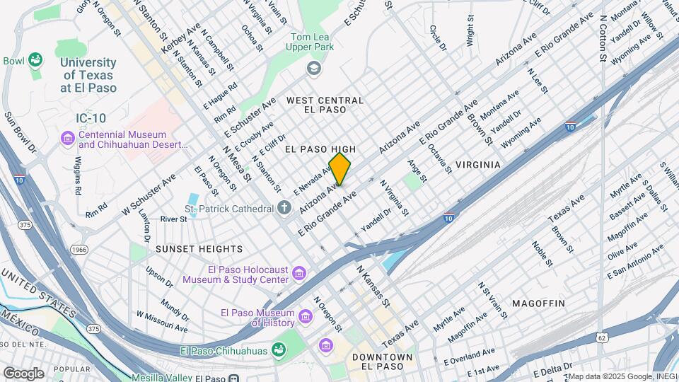 1013 N Florence St Map and Location Details