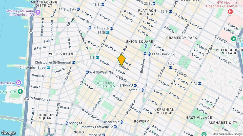 14 E 10th St Map and Location Details
