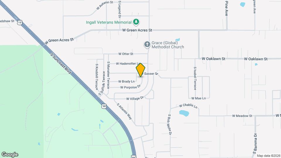 7125 W Porpoise Dr Map and Location Details