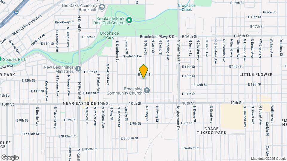 1210 N Olney St Map and Location Details