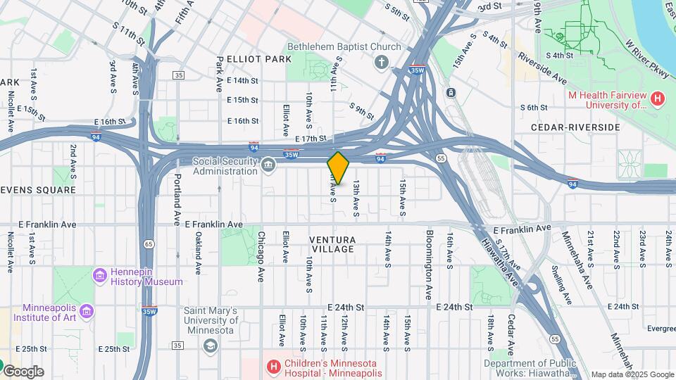 1827 S 11th St Map and Location Details