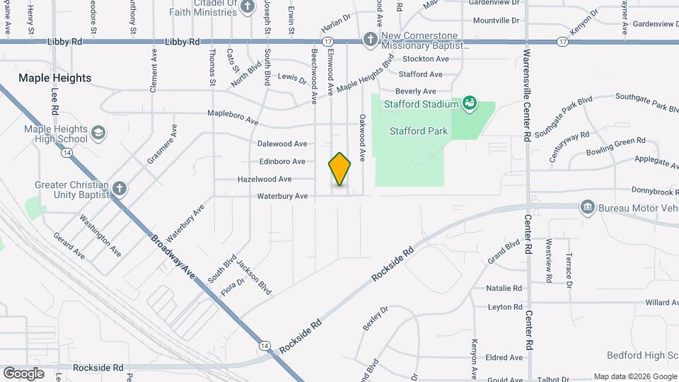 18709 Waterbury Ave Map and Location Details