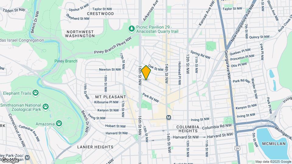1514 Newton St NW Map and Location Details
