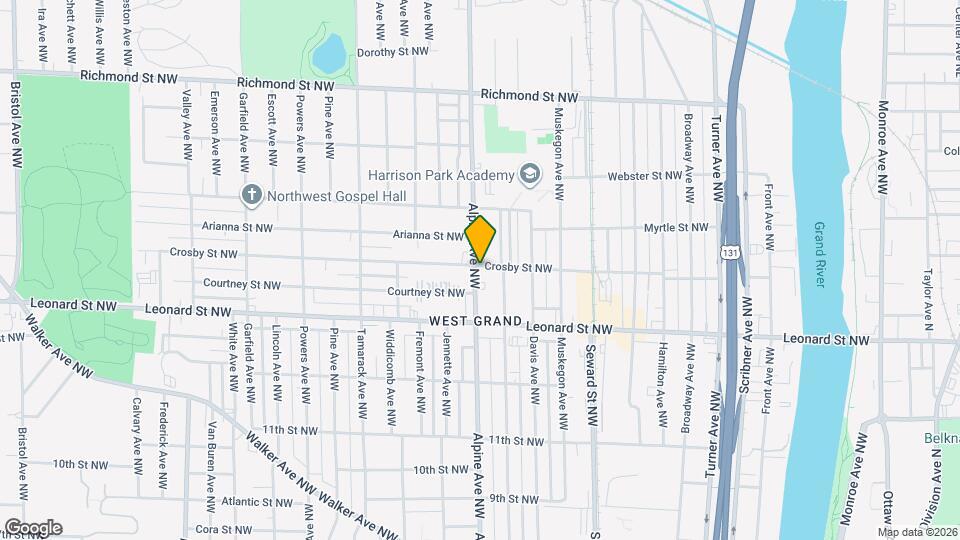 1256 Alpine Ave NW Map and Location Details