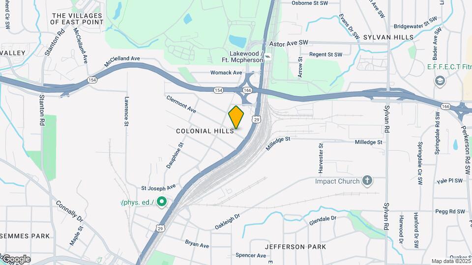 1307 Clermont Ave Map and Location Details