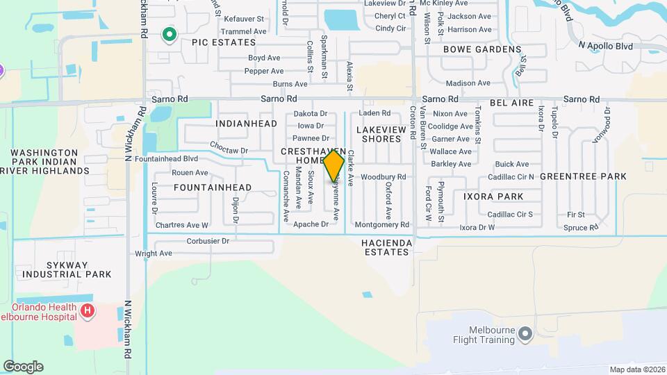 608 Cheyenne Ave Map and Location Details