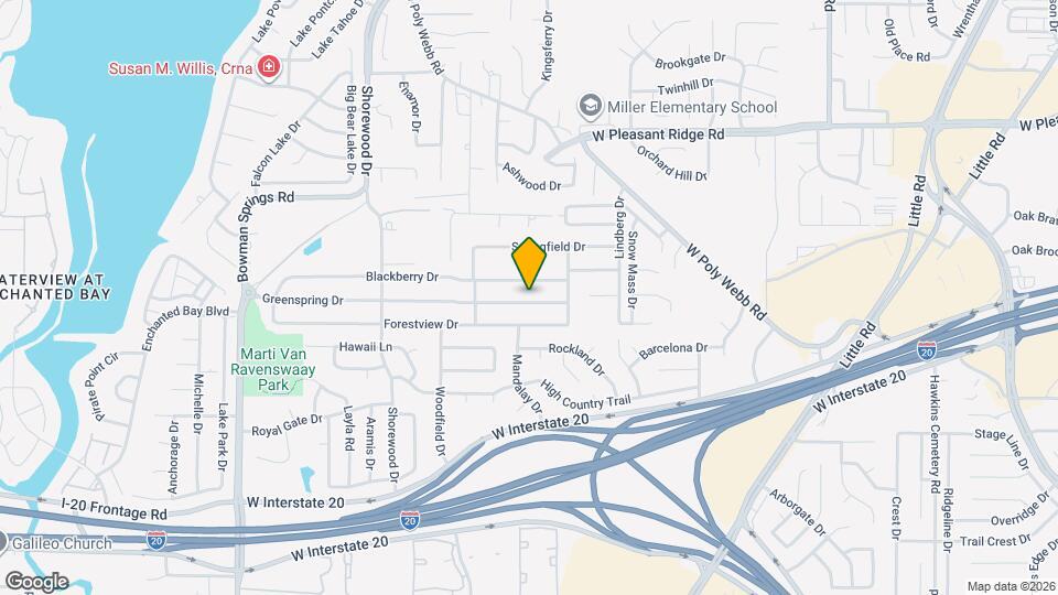 6515 Greenspring Dr Map and Location Details