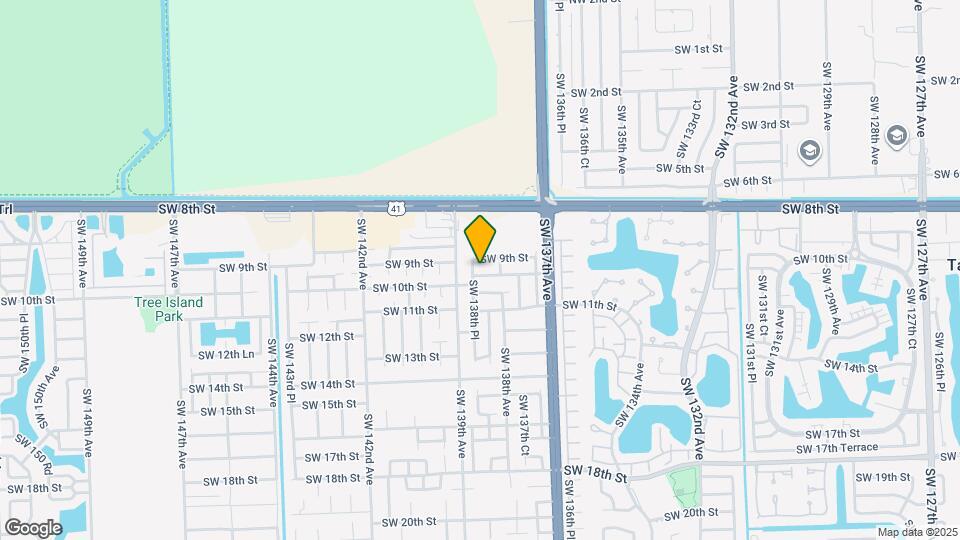 13861 SW 9th Terrace Map and Location Details