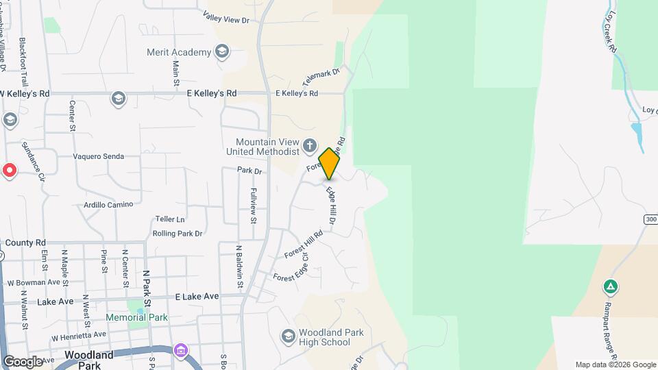 1015 Edge Hill Dr Map and Location Details