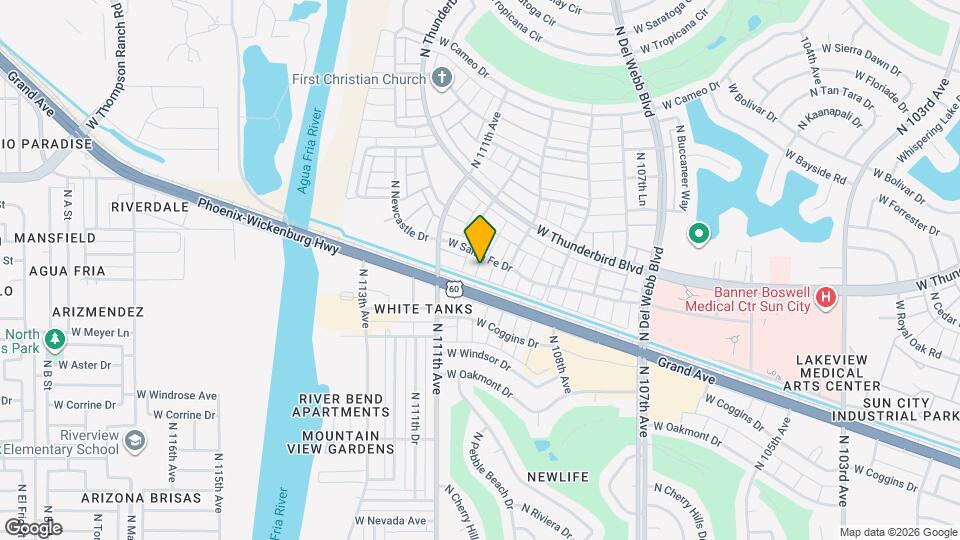 10941 W Santa Fe Dr Map and Location Details